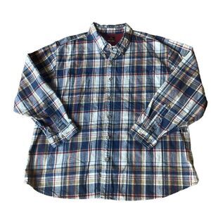 Ridgecut Toughwear Button Down Shirt Thick Plaid Flannel Cotton Mens Work 3XL